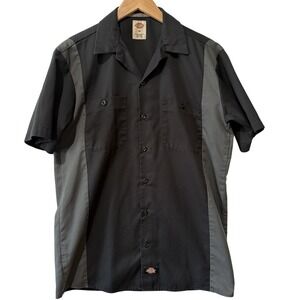 Dickies Men's Mechanic Shop Shirt Garage Motorcycle Biker Workwear Grunge Size M